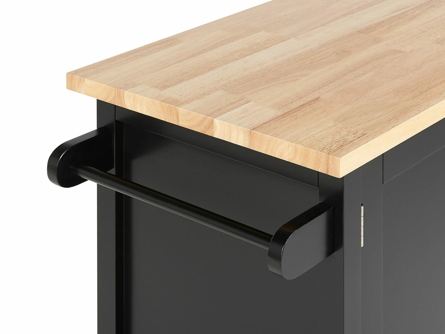 Servierwagen Schwarz / Heller Holzfarbton MELE – Bild 8