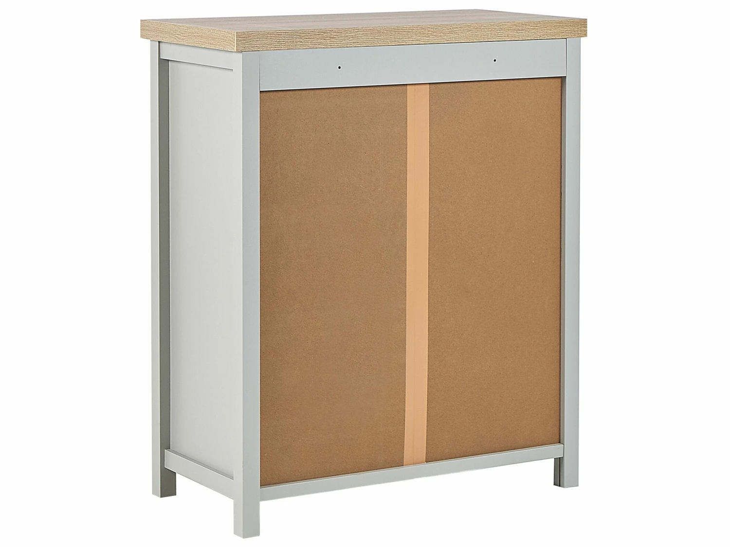 Kommode Grau / Heller Holzfarbton 4 Schubladen CLIO – Bild 9