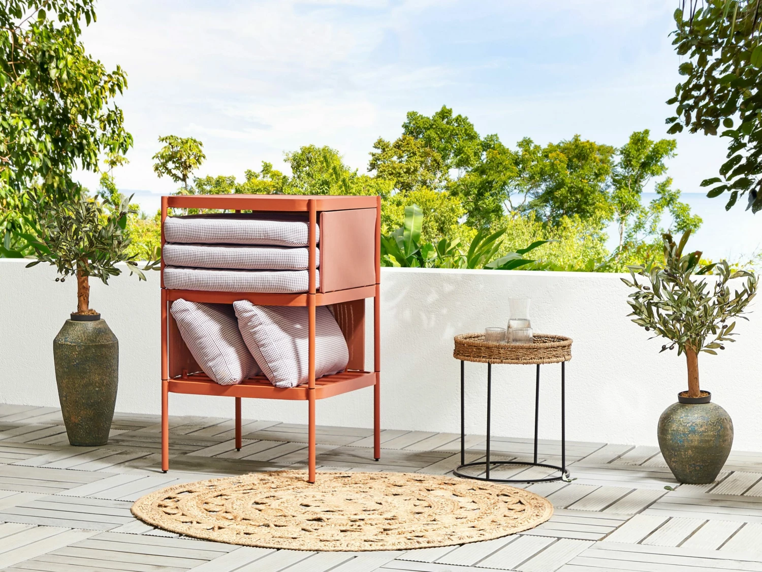 Gartenmöbel Set Orange 2-Sitzer Mit Auflagen TERRACINA – Bild 7