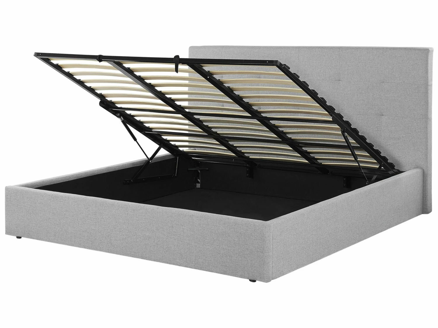 Polsterbett Grau Mit Stauraum Verschiedene Größen LORIENT