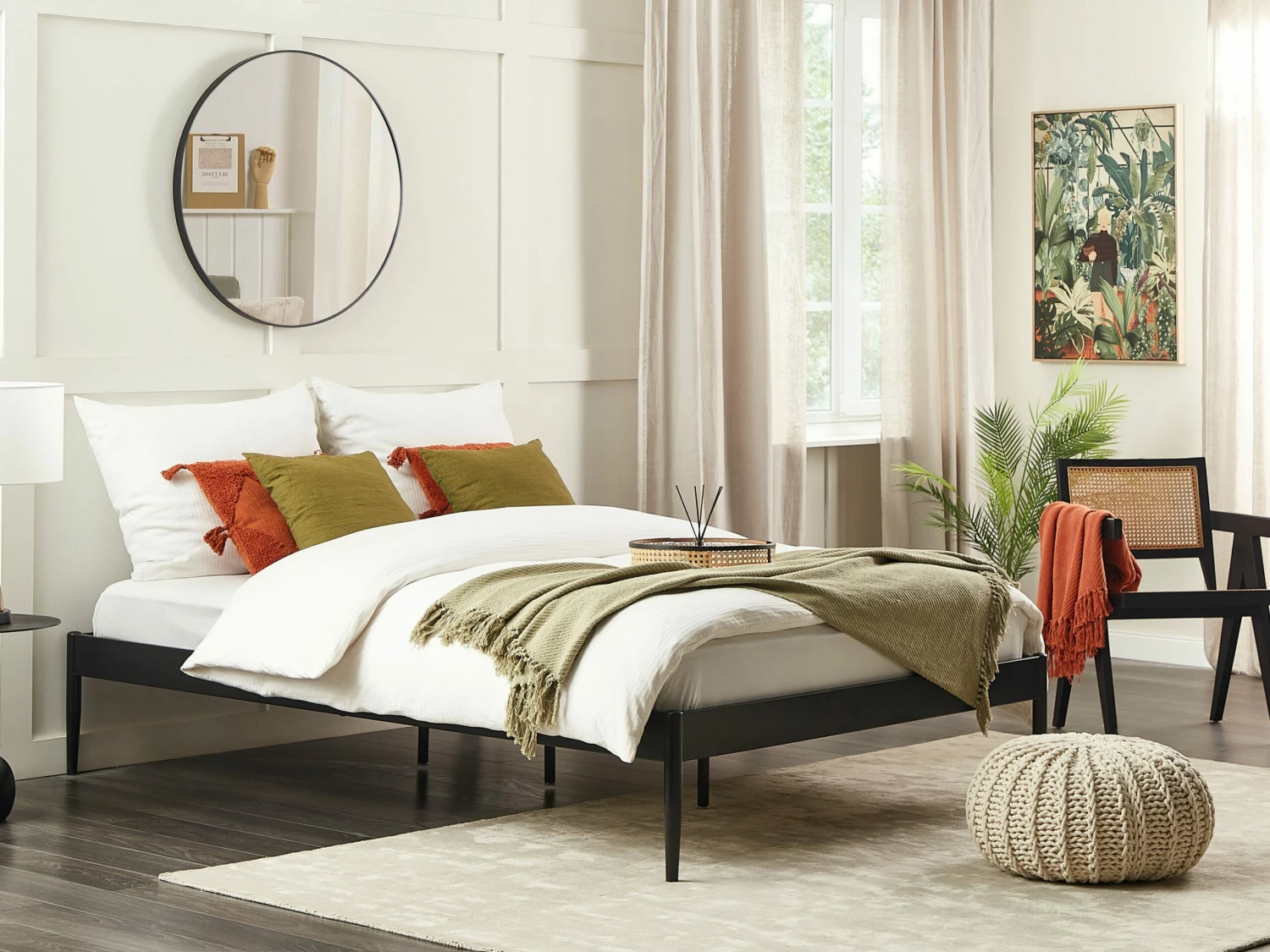 Metallbett Schwarz Mit Lattenrost 160 X 200 Cm VAURS – Bild 2