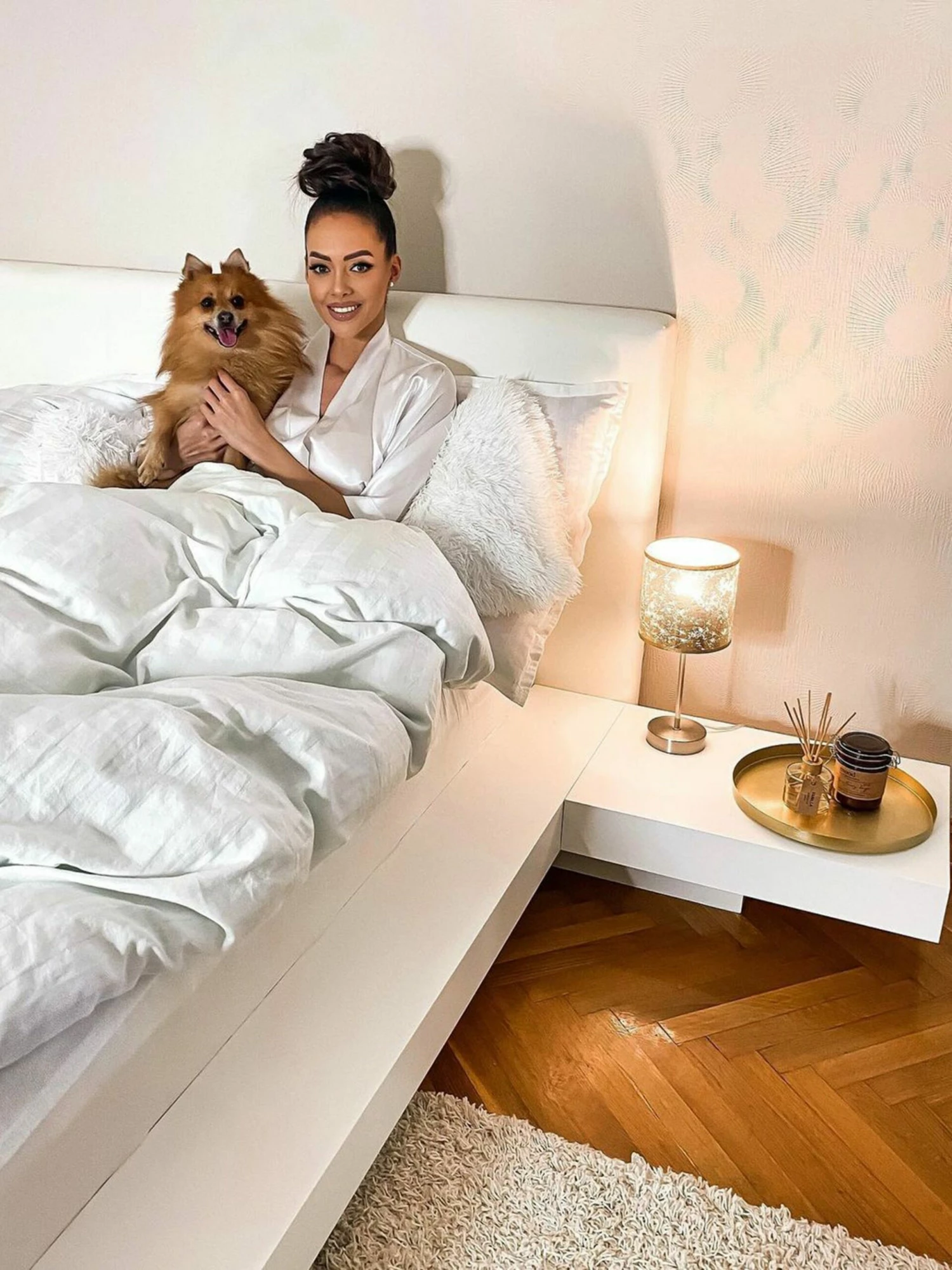 Bett Weiß Lattenrost Verschiedene Größen ZEN – Bild 3