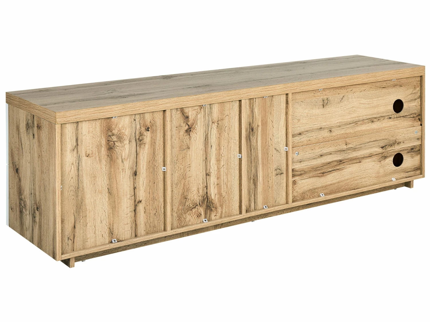 TV-Möbel Heller Holzfarbton / Weiß 160 X 40 X 52 Cm FARADA – Bild 6