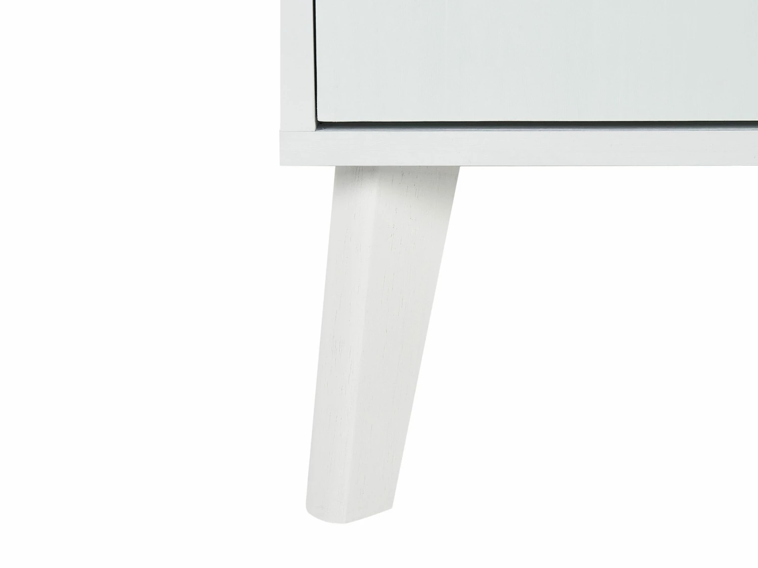 TV-Möbel Weiß / Heller Holzfarbton Rattan-Türen 140 X 39 X 45 Cm PARTON – Bild 8