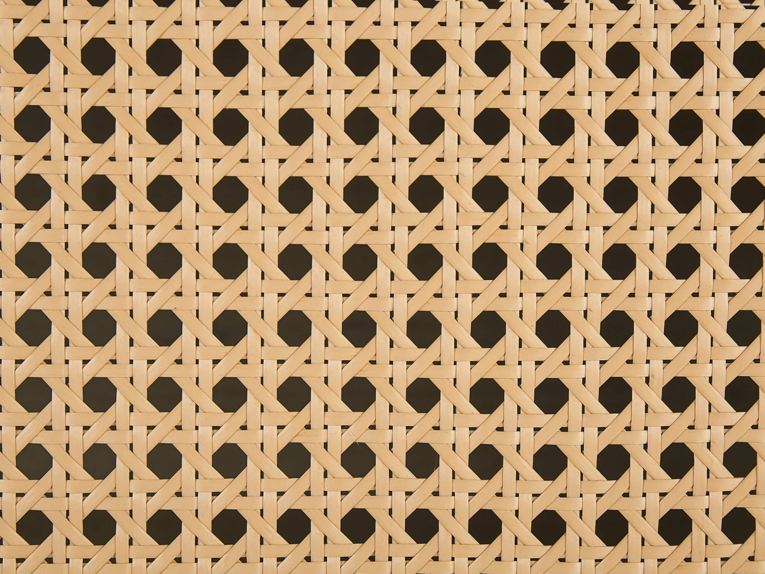 TV-Möbel Weiß / Heller Holzfarbton Rattan-Türen 140 X 39 X 45 Cm PARTON – Bild 9