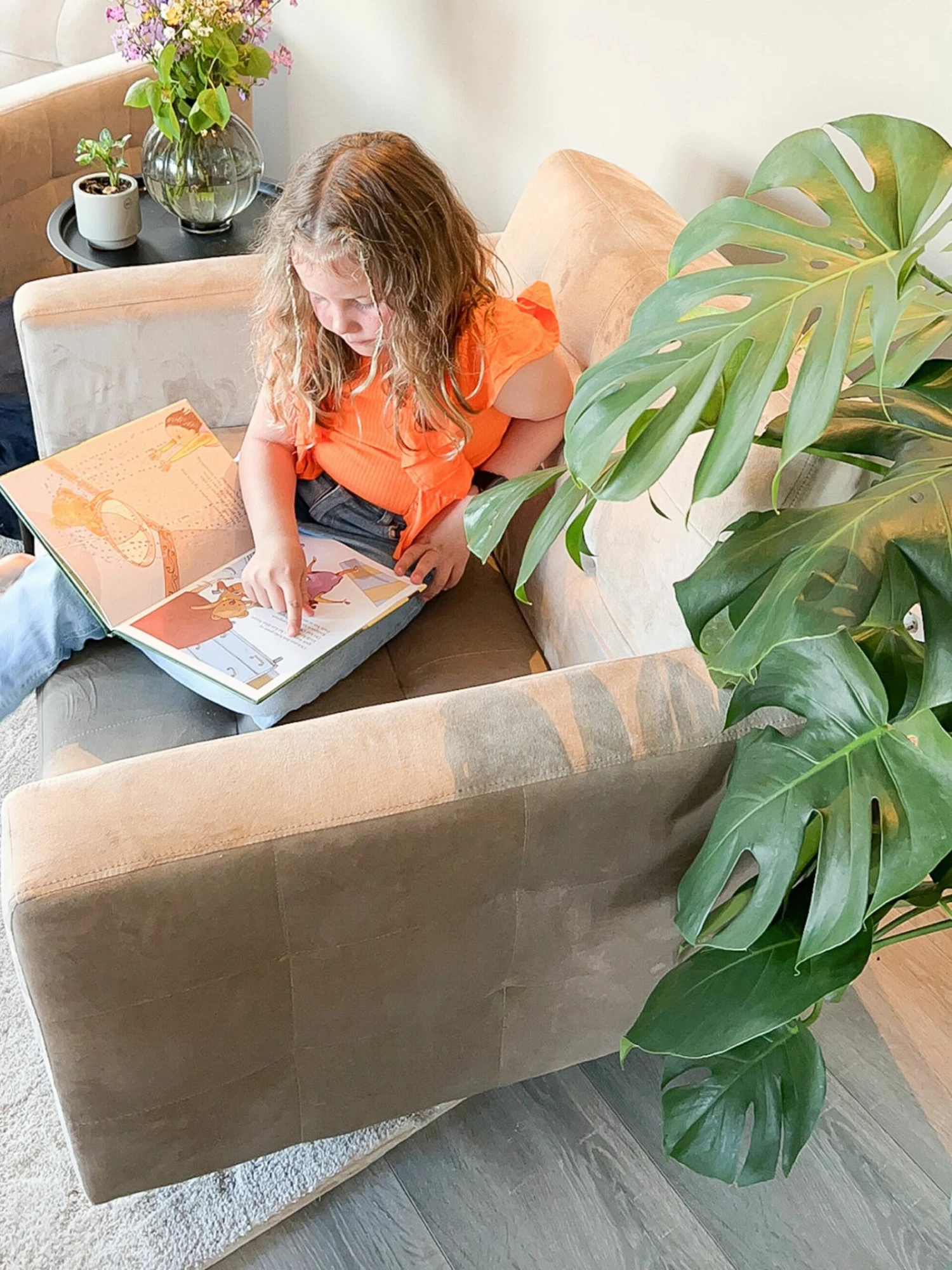 Sessel Samtstoff Sandbeige ABERDEEN – Bild 5