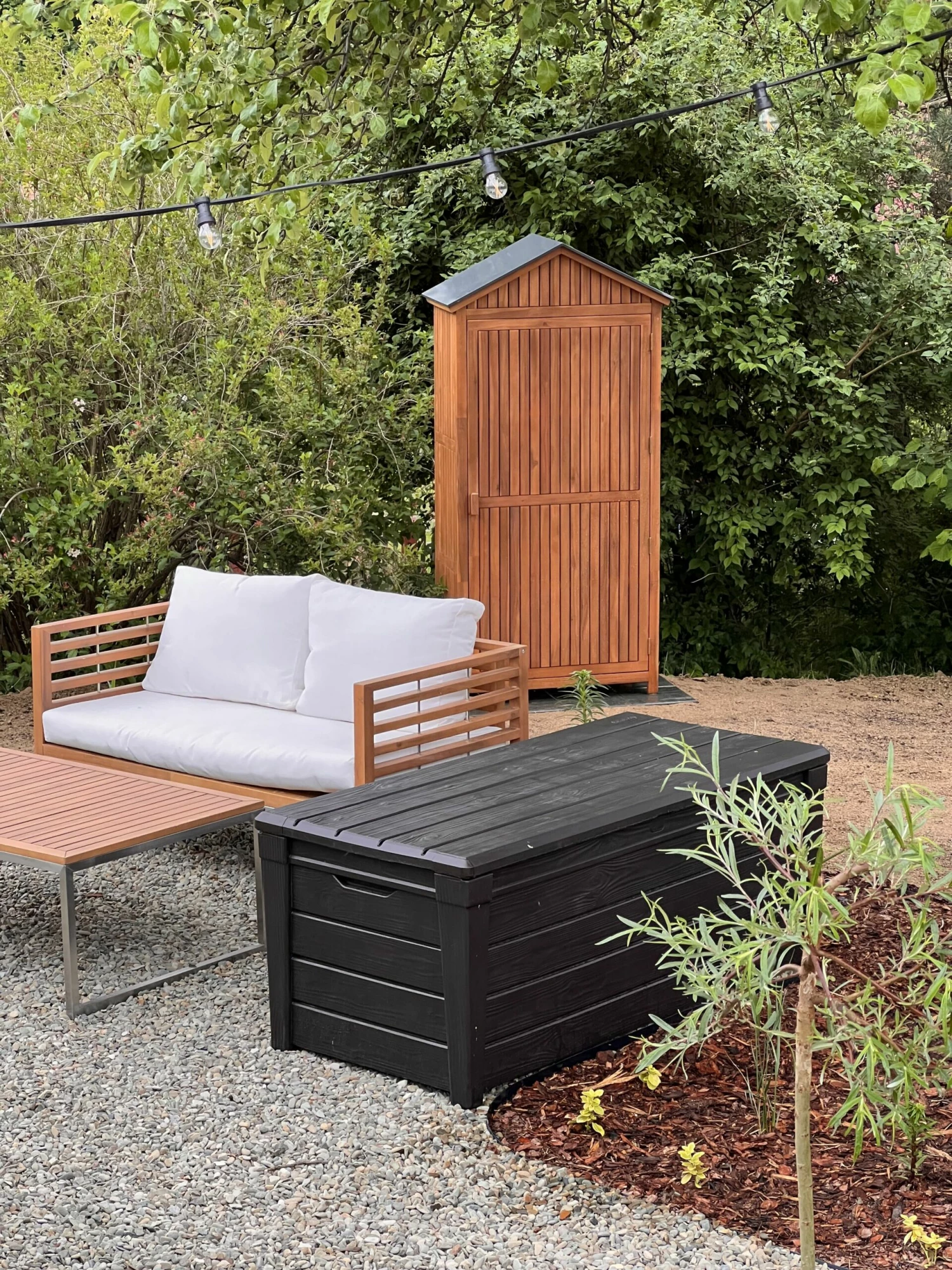 Gartenschrank Akazienholz Braun 200 X 100 Cm SAVOCA – Bild 7