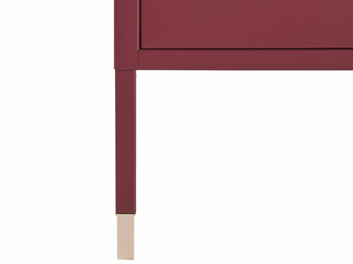 Nachttisch Metall Dunkelrot 45 X 35 X 51 Cm OSSETT – Bild 8