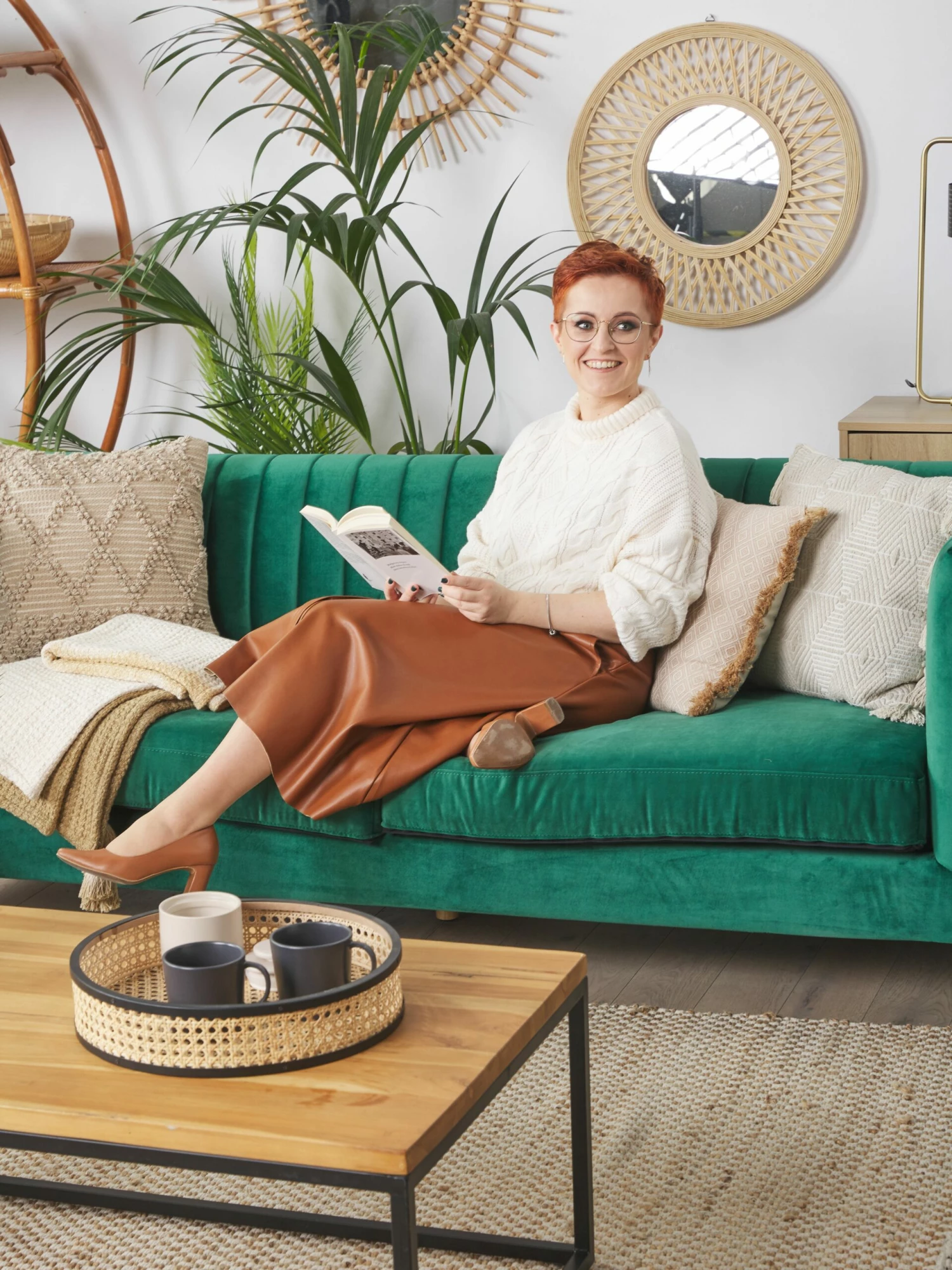 Couchtisch Heller Holzfarbton / Schwarz Rechteckig 100 X 60 X 40 Cm DELANO – Bild 6