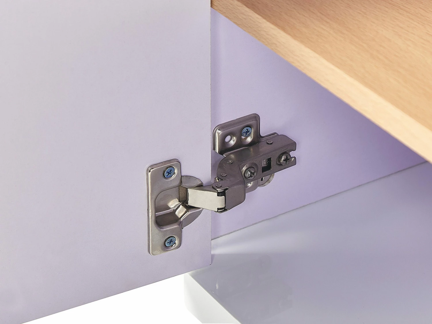 TV-Möbel Weiß / Heller Holzfarbton Mit 2 Schubladen 160 X 40 X 44 Cm CINCI – Bild 7