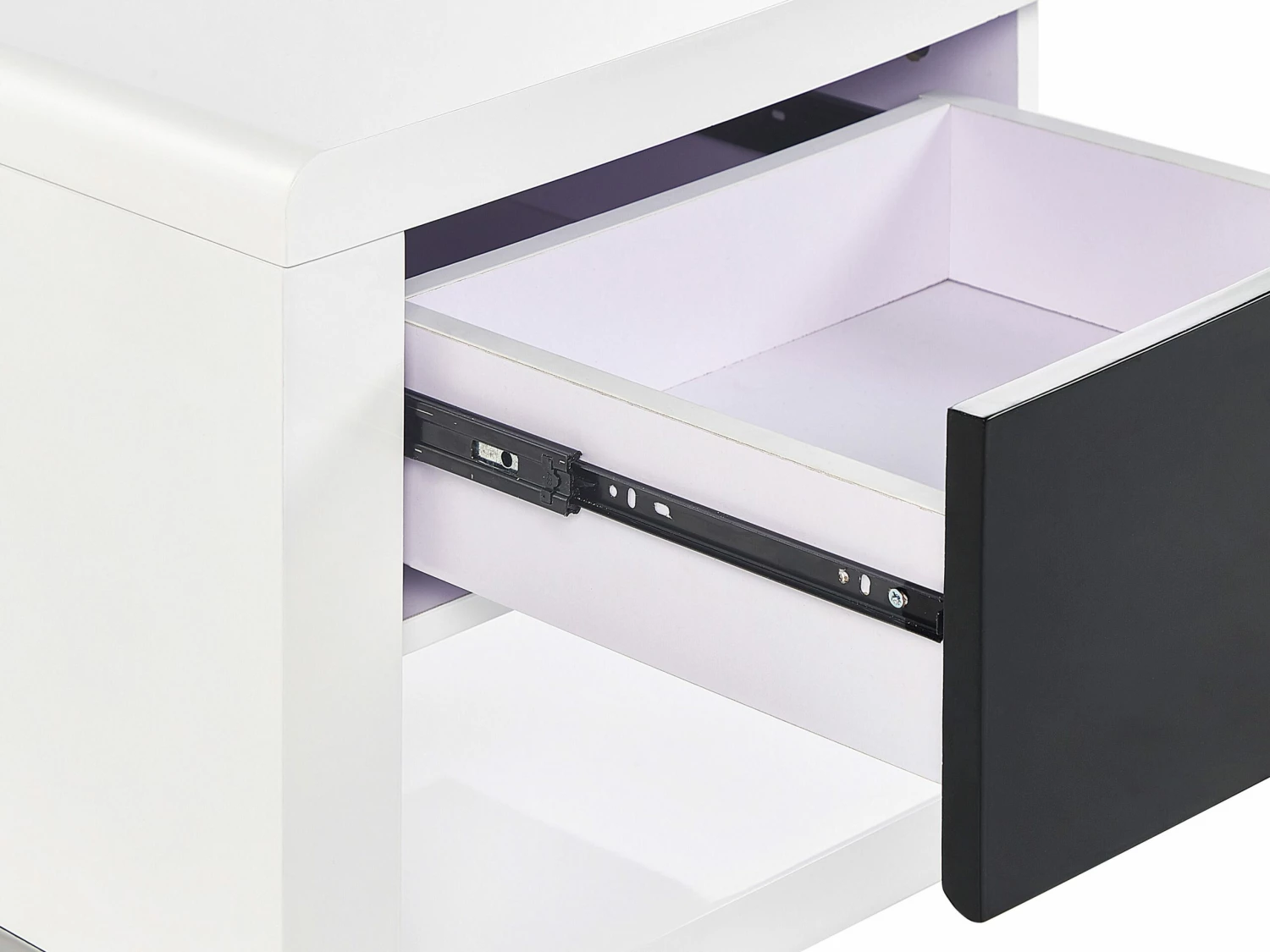 TV-Möbel Weiß / Schwarz Mit 2 Schubladen 140 X 39 X 43 Cm SPOKAN – Bild 8