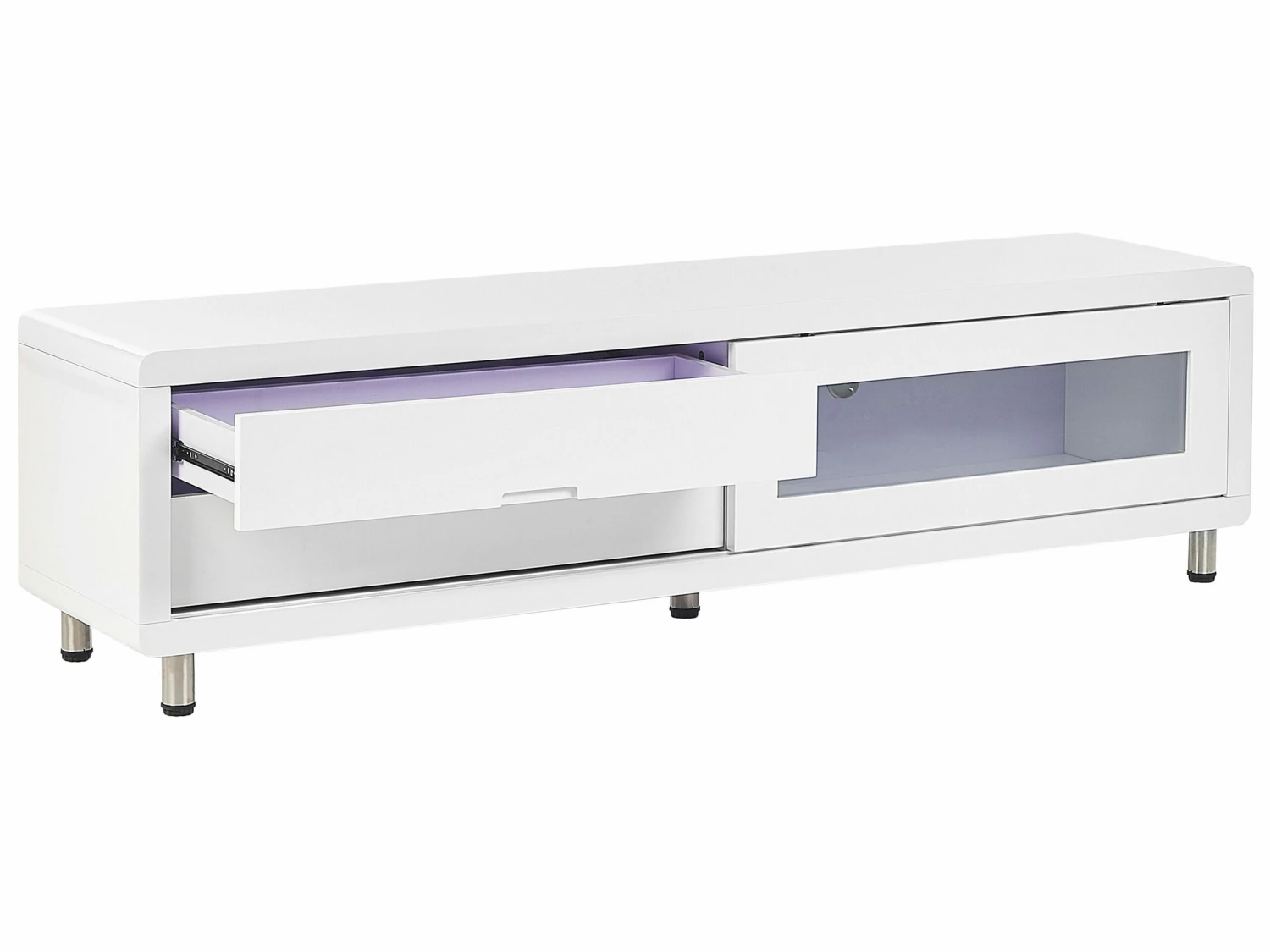 TV-Möbel Weiß Mit 2 Schubladen 158 X 39 X 43 Cm PEMBORKE – Bild 6