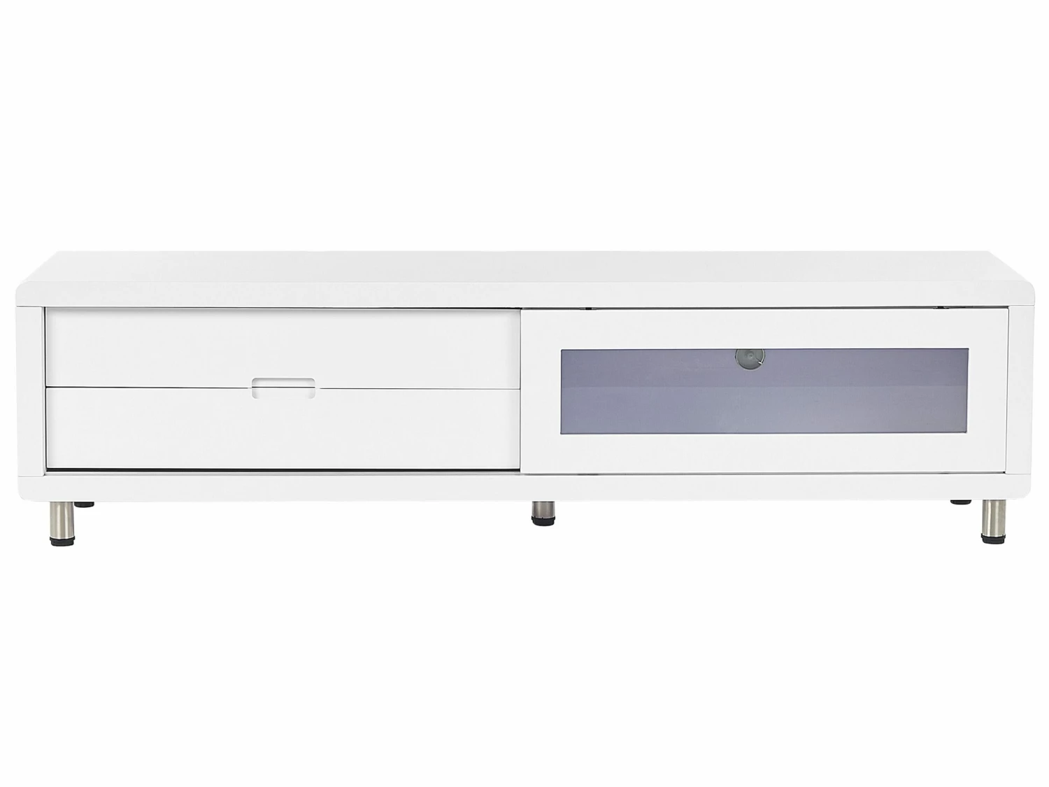 TV-Möbel Weiß Mit 2 Schubladen 158 X 39 X 43 Cm PEMBORKE – Bild 4