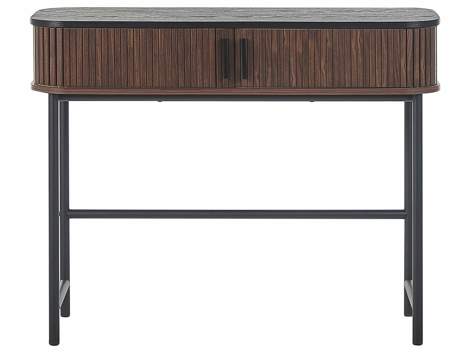 Konsolentisch Dunkler Holzfarbton / Schwarz 100 X 35 Cm JOSE – Bild 8