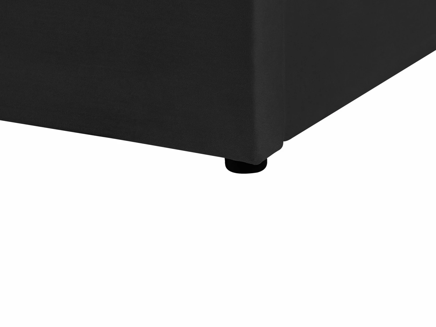 Polsterbett Samtstoff Schwarz Bettkasten Verschiedene Größen LUBBON – Bild 10