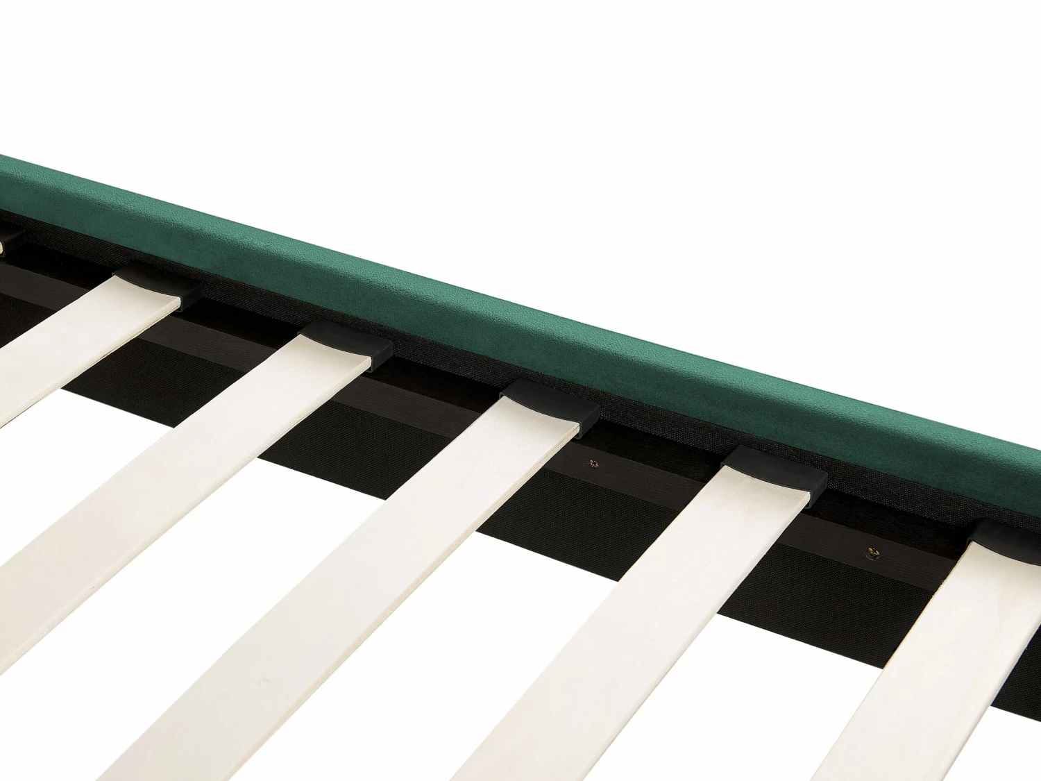 Polsterbett Samtstoff Smaragdgrün Lattenrost Verschiedene Größen FLAYAT – Bild 6