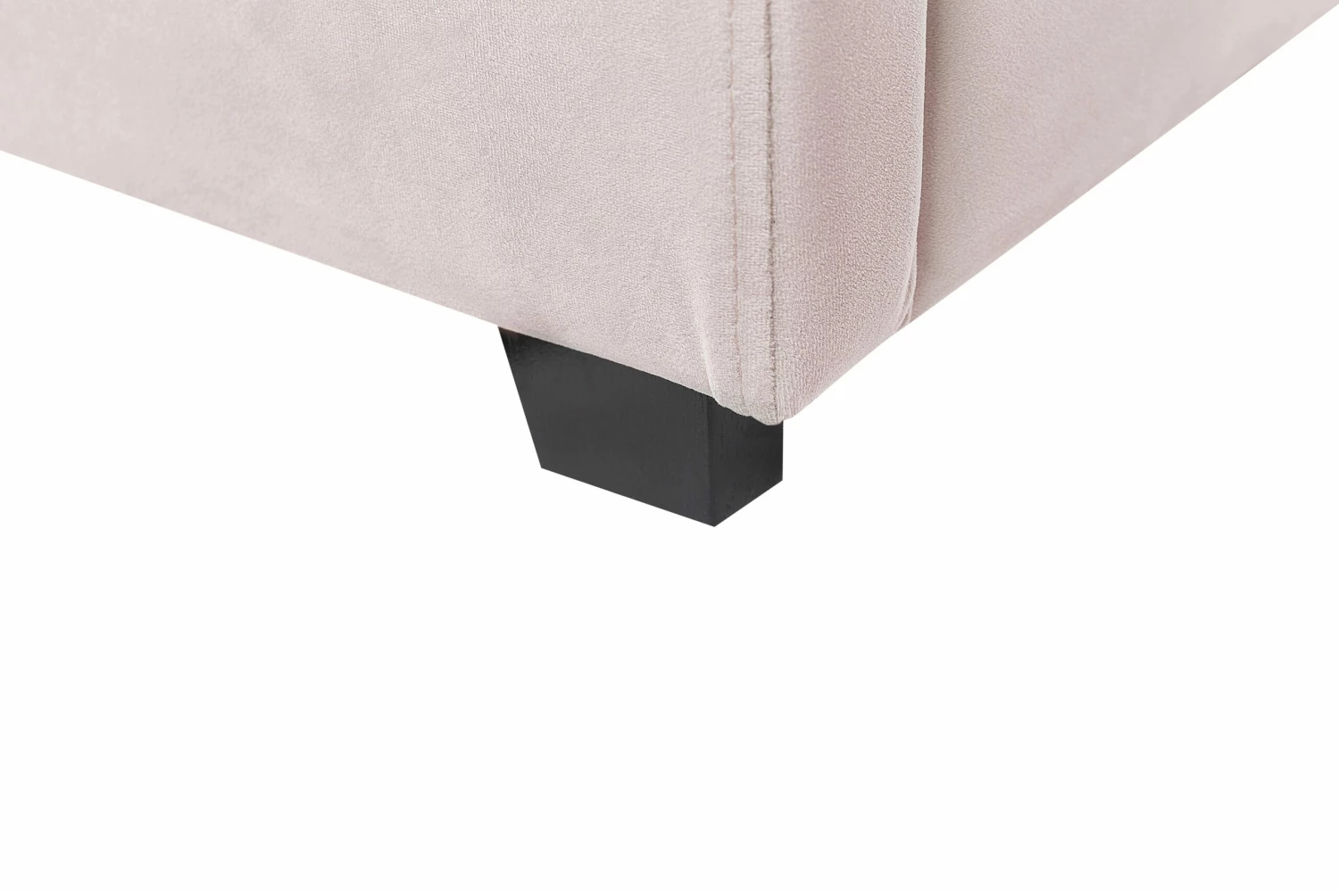 Polsterbett Samtstoff Pastellrosa Mit Bettkasten Hochklappbar Verschiedene Größen VINCENNES – Bild 10