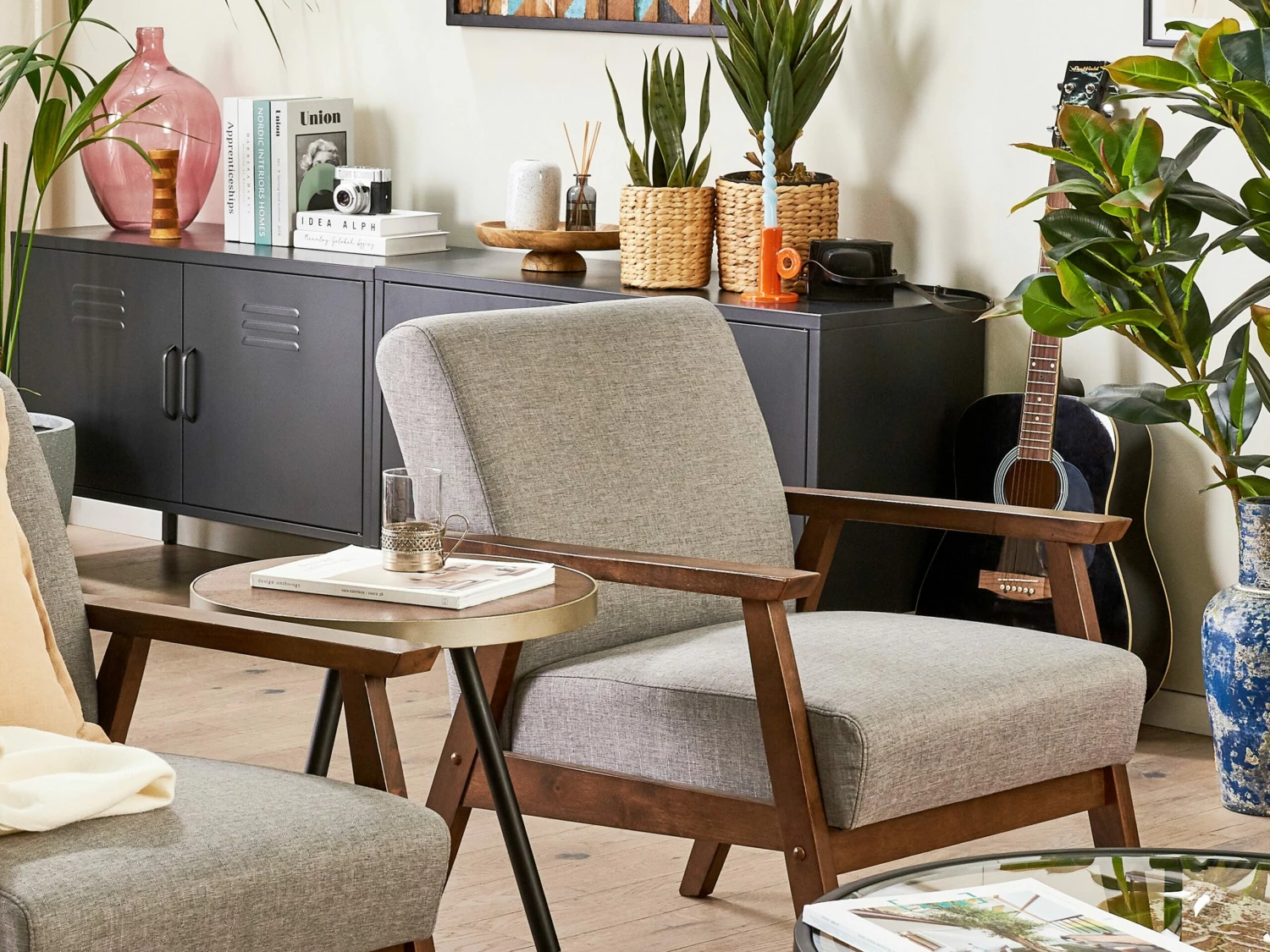 Sessel Polsterbezug Grau ASNES – Bild 9