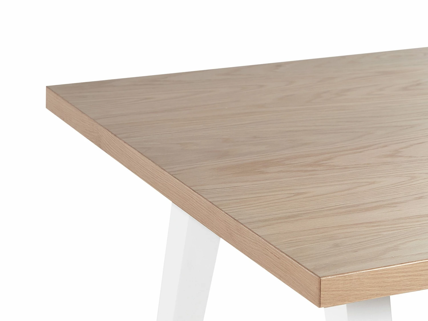 Esszimmertisch Heller Holzfarbton / Weiß 150 X 90 Cm LENISTER – Bild 4