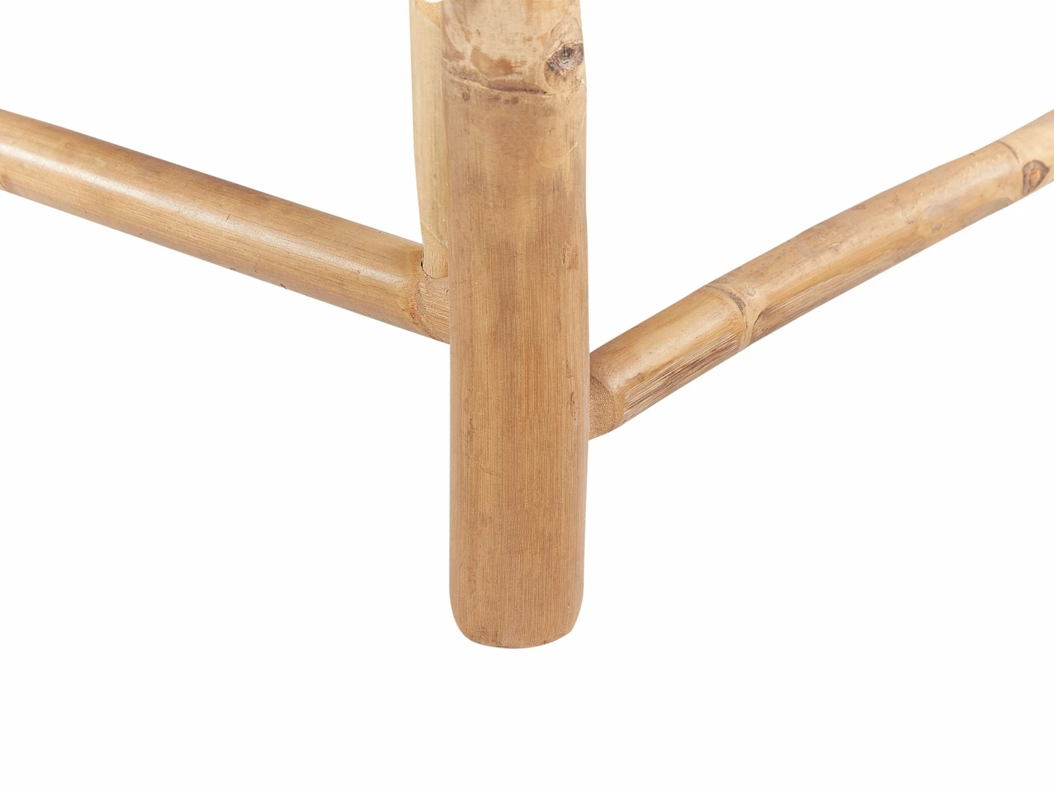 Gartenliege Bambusholz Hellbraun Auflage Cremeweiß LIGURE – Bild 8