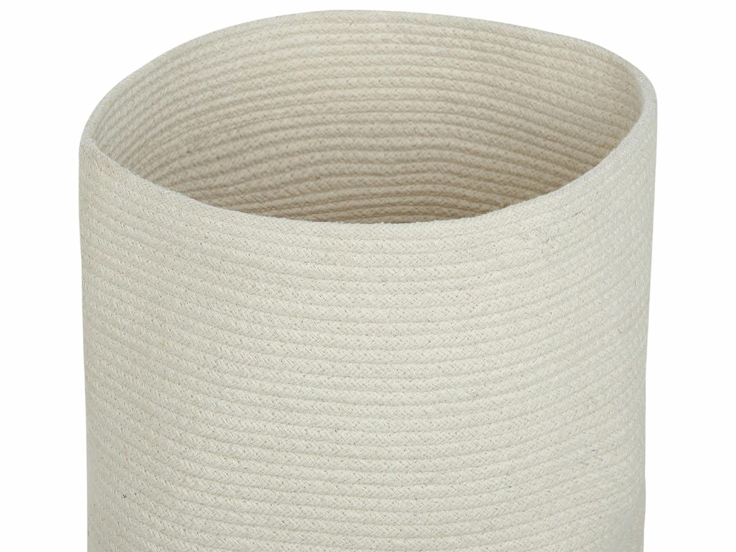 Set Aus 2 Baumwollkörbe Mit Deckel Wollweiss SILOPI – Bild 5