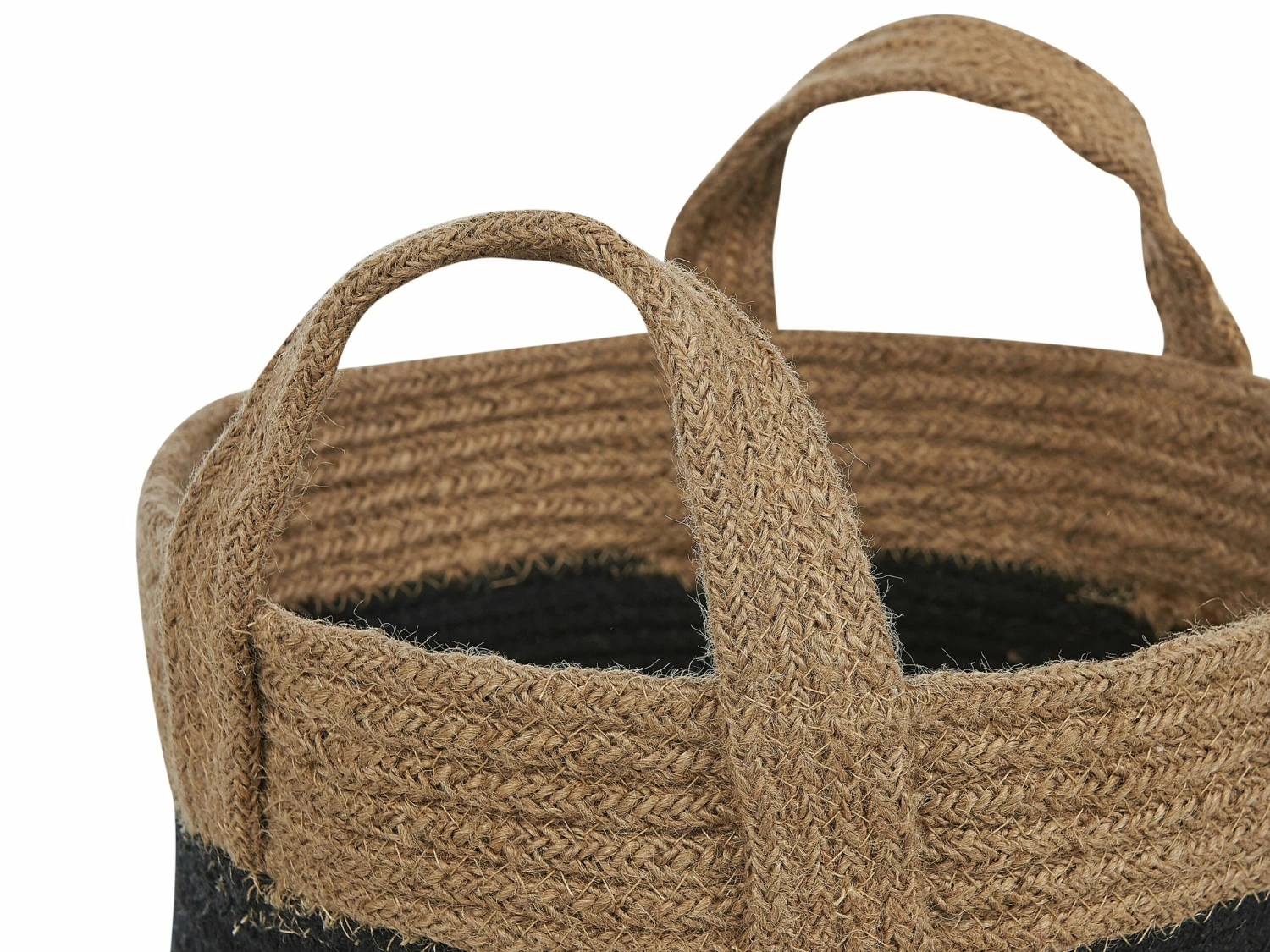 2er Set Jute Körbe Naturbeige Und Schwarz GEREDE – Bild 4