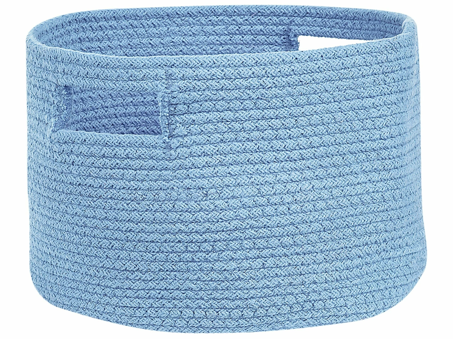 Textilkorb Baumwolle Hellblau ⌀ 30 Cm 2er Set CHINIOT – Bild 3