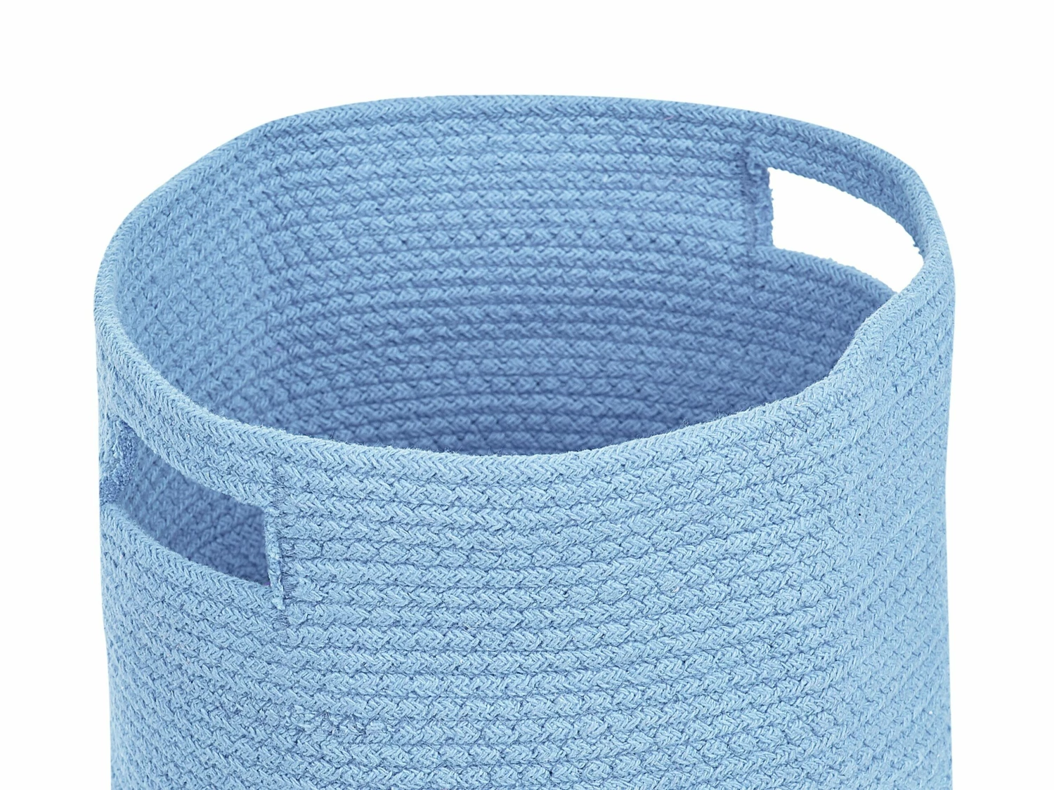 Textilkorb Baumwolle Hellblau ⌀ 30 Cm 2er Set CHINIOT – Bild 4