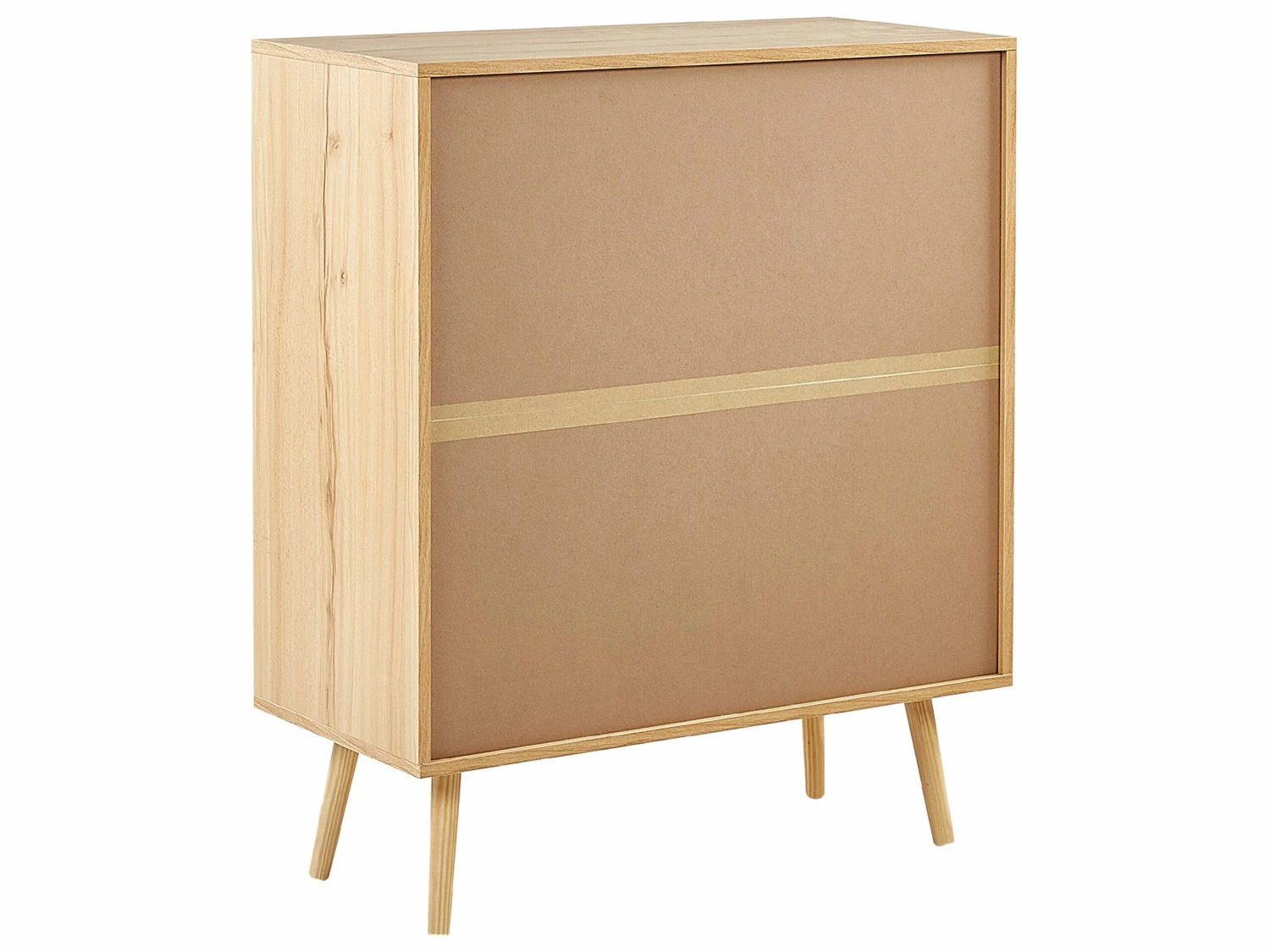 Rattan 4 Schubladen Kommode Helles Holz PEROTE – Bild 7