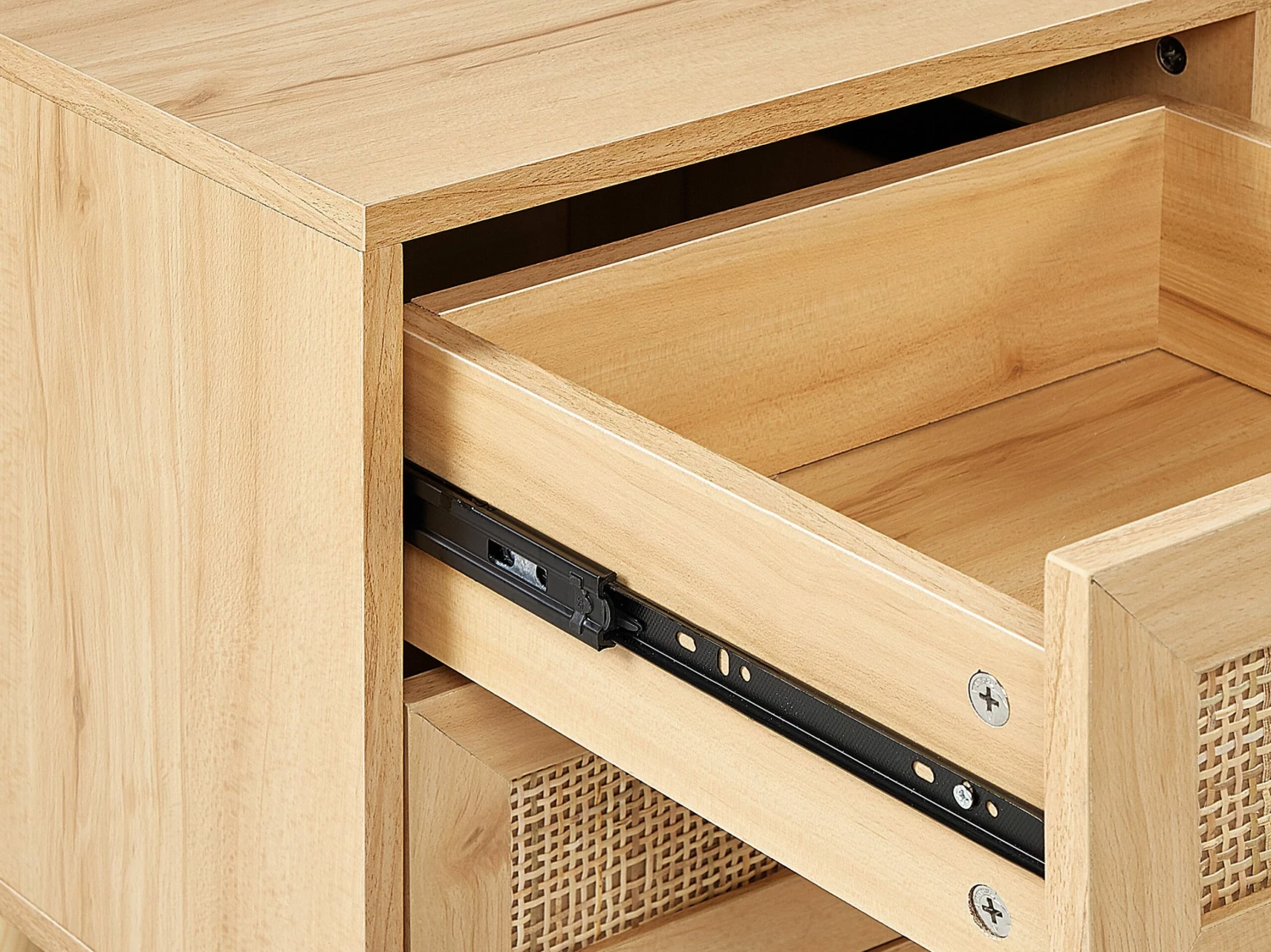 Rattan TV-Möbel Helles Holz PEROTE – Bild 8