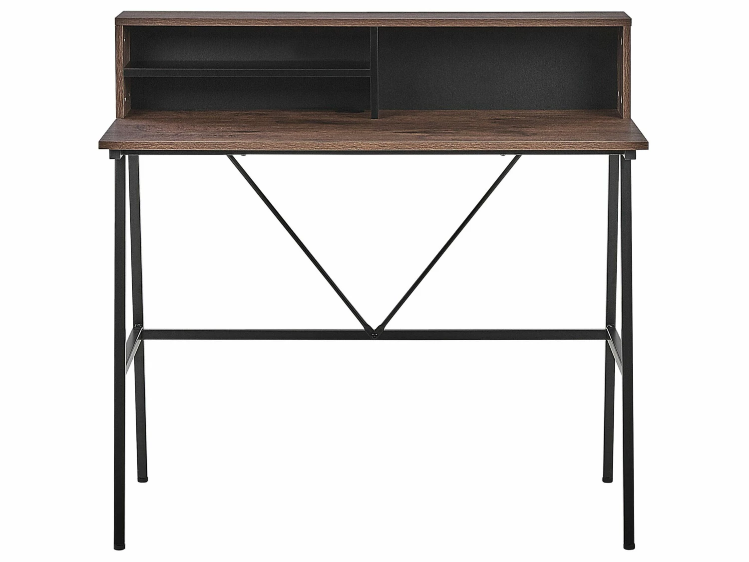 Büromöbel-Set Dunkler Holzfabton / Schwarz FOSTER/HARISON – Bild 3