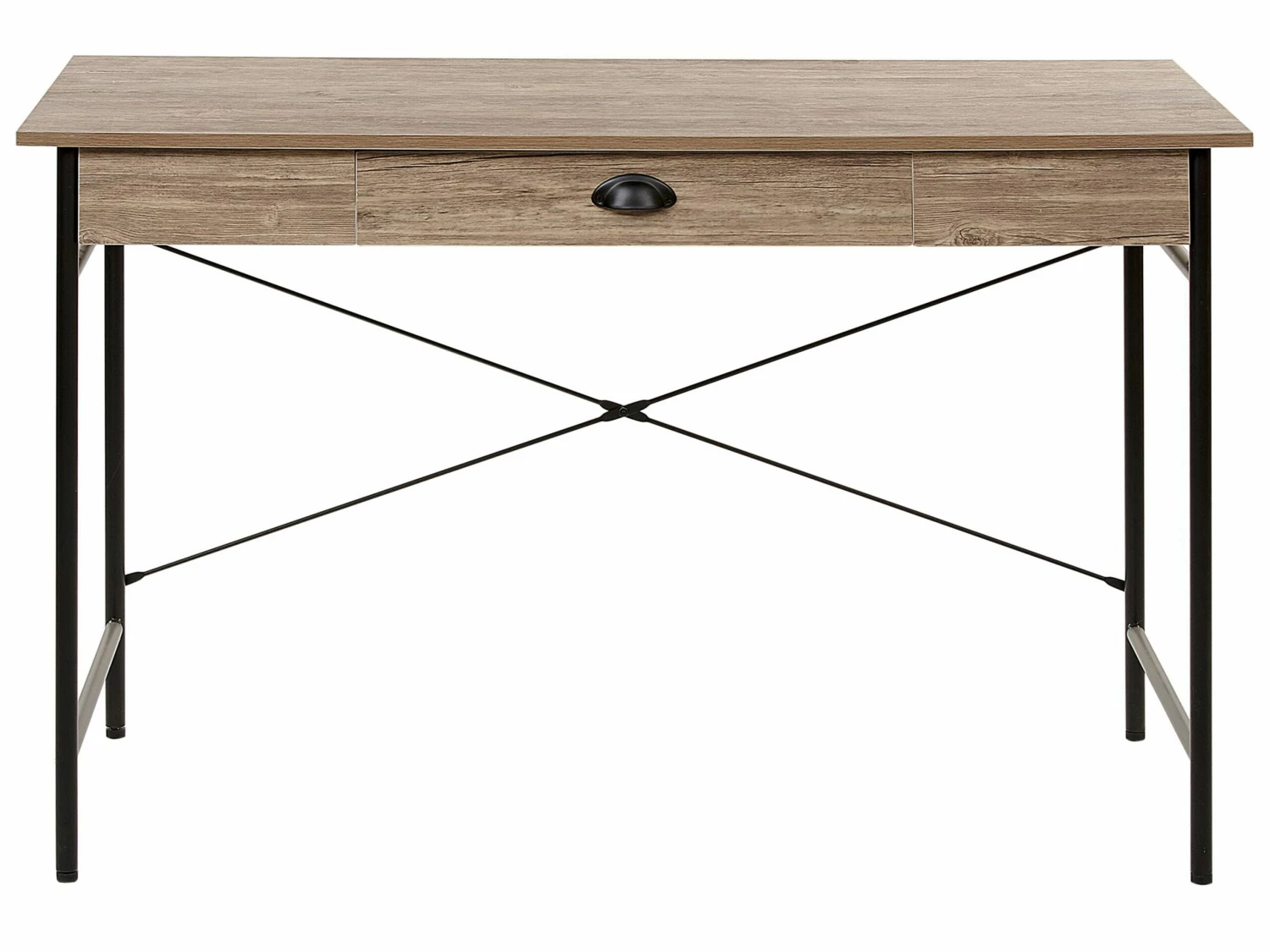 Büromöbel-Set Dunkler Holzfabton / Schwarz FOSTER/CASCO – Bild 3