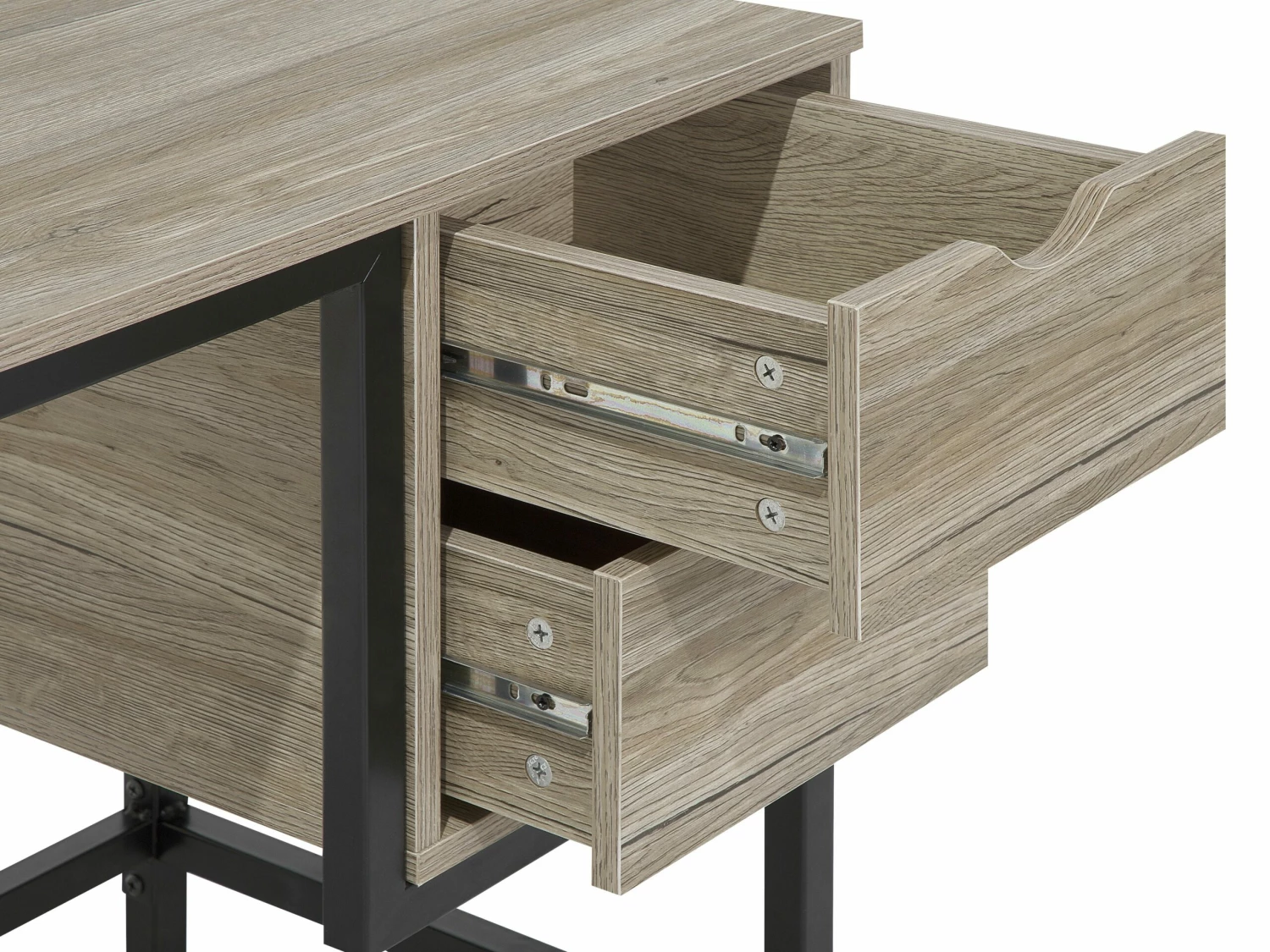 Büromöbel-Set Heller Holzfabton / Schwarz FOSTER/GRANT – Bild 9