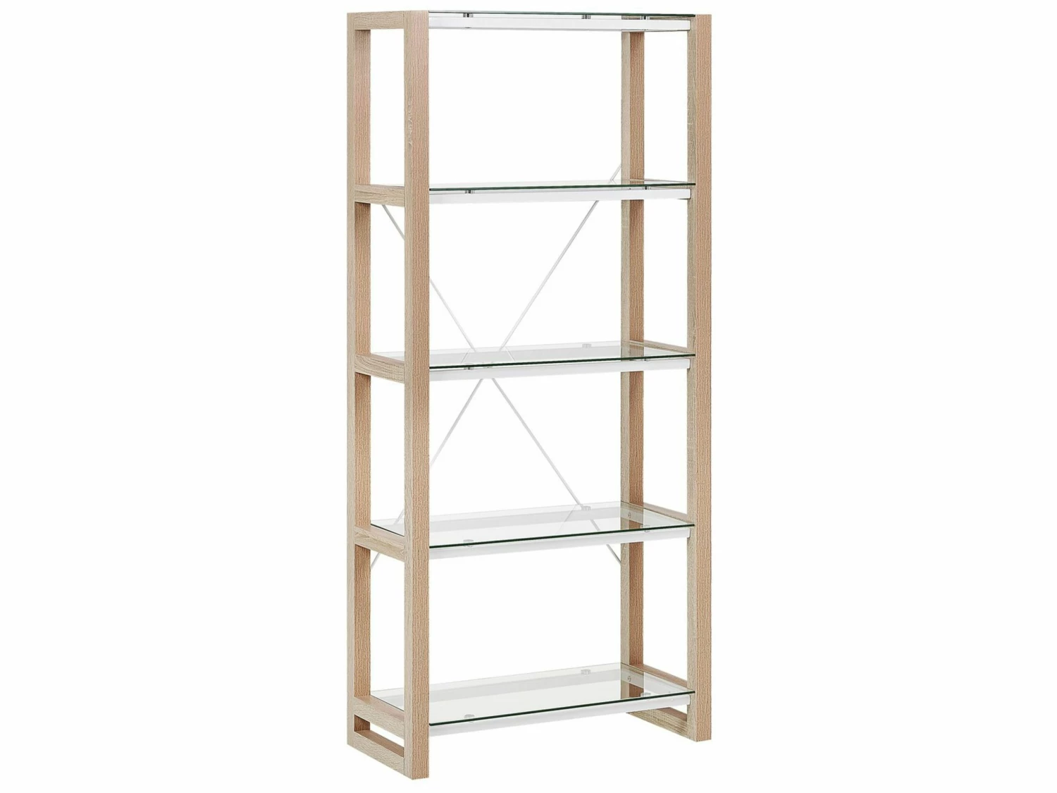 Büromöbel-Set Weiß / Heller Holzfabton JENKS/CLARITA – Bild 4