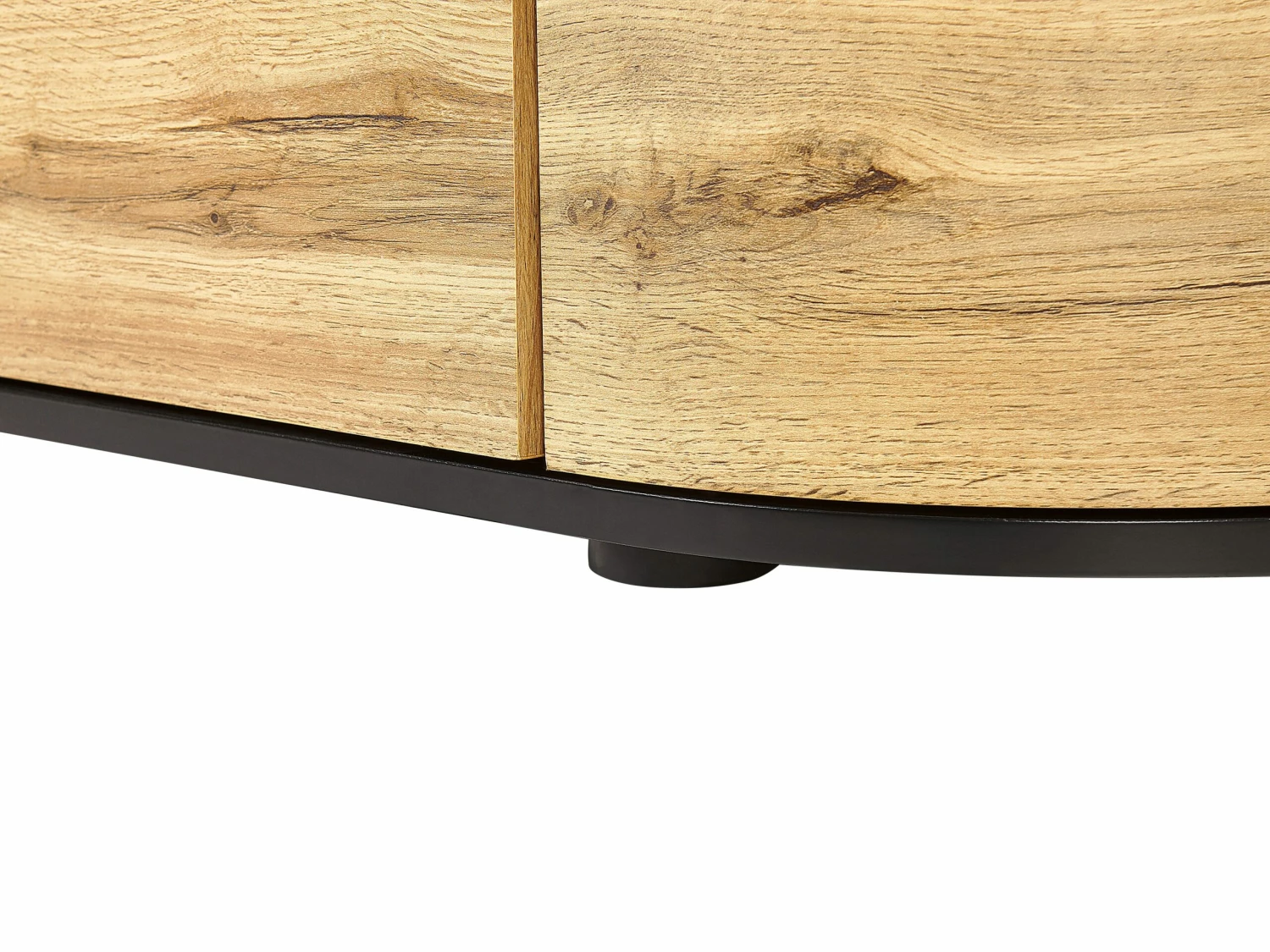 TV-Möbel Heller Holzfarbton / Schwarz 160 X 40 X 44 Cm JEROME – Bild 9