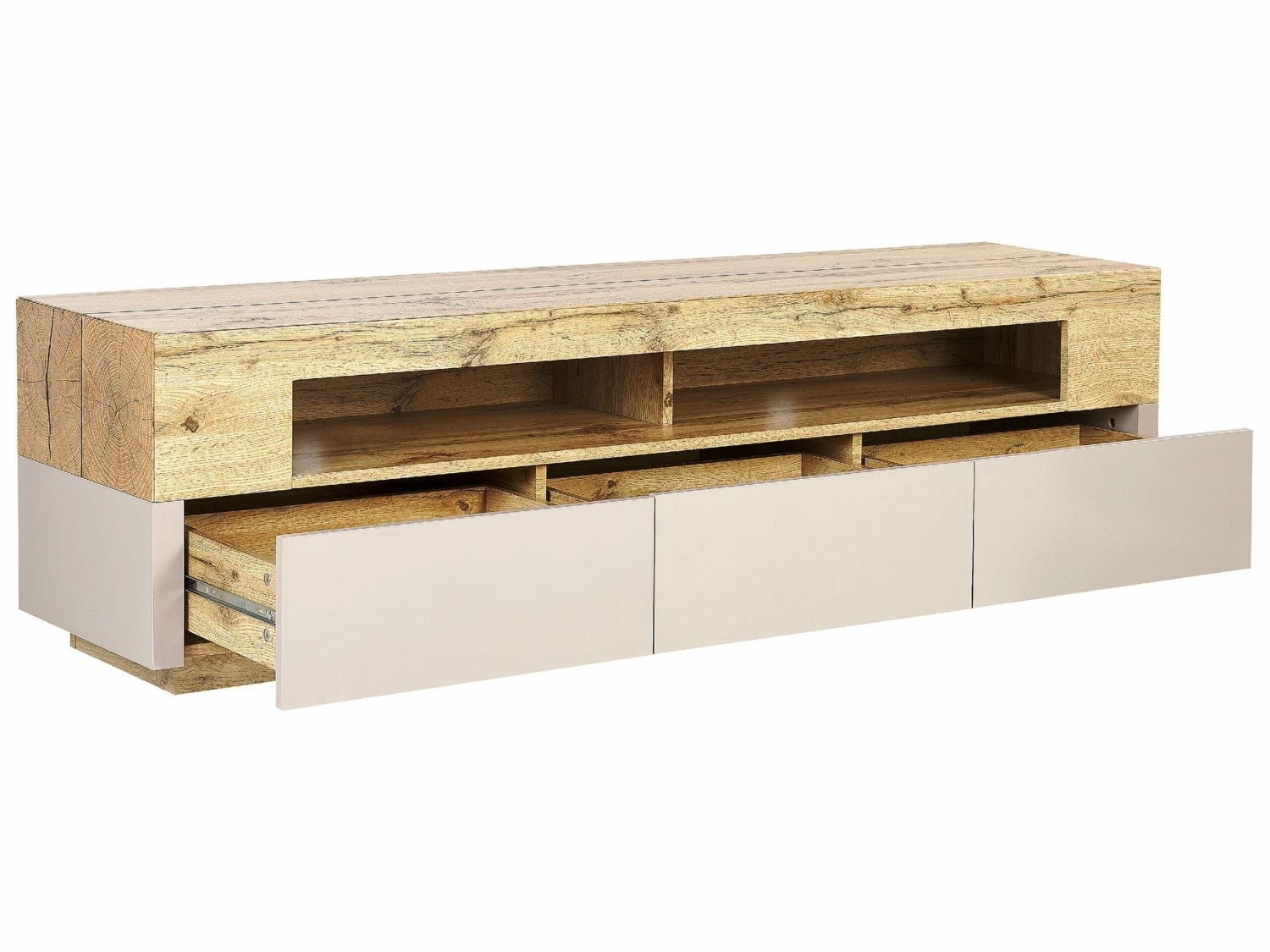TV-Möbel Heller Holzfarbton / Beige 160 X 40 X 45 Cm ANTONIO – Bild 4