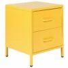Nachttisch Gelb 2 Schubladen MALAVI