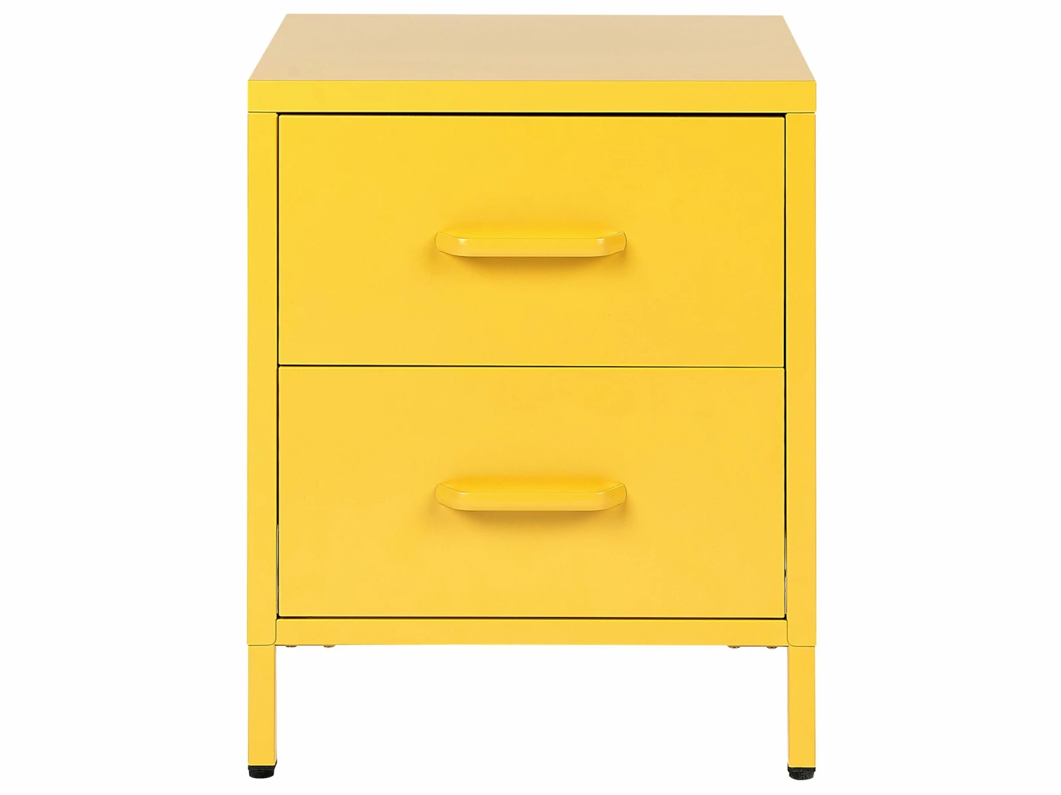Nachttisch Gelb 2 Schubladen MALAVI – Bild 6