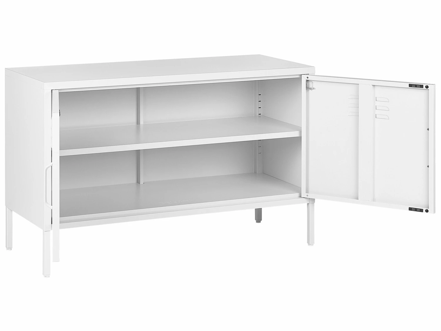 Sideboard Stahl Weiß Matt 2 Türen 100 Cm URIA – Bild 5