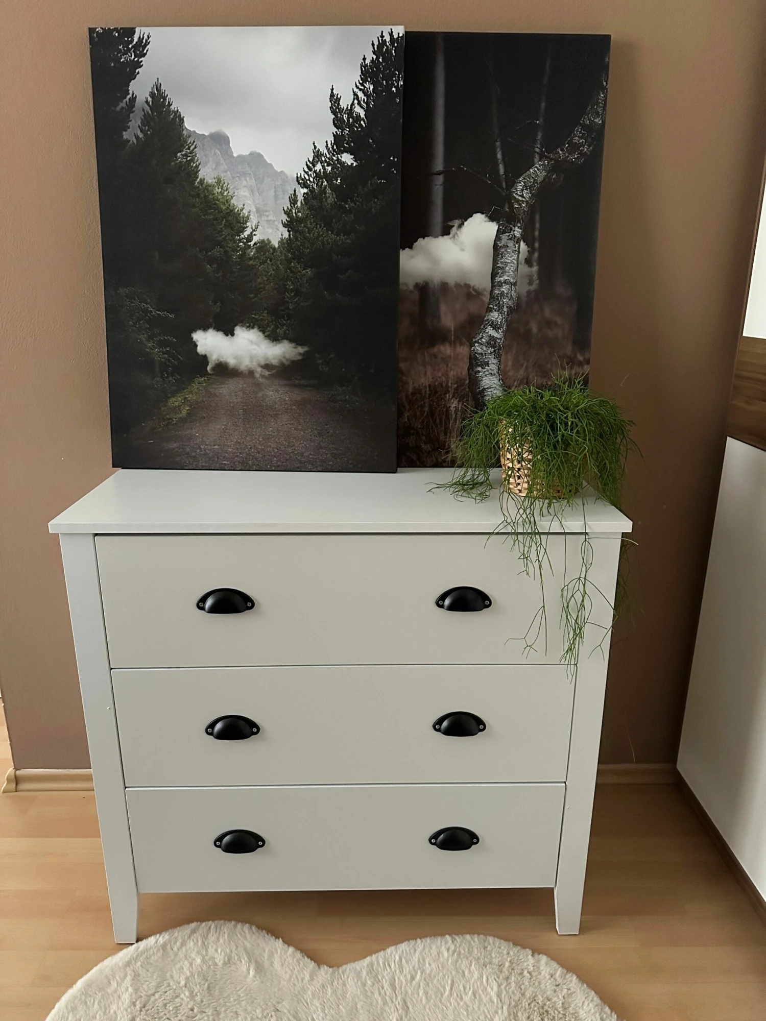 Kommode Weiß 3 Schubladen DONOVAN – Bild 3