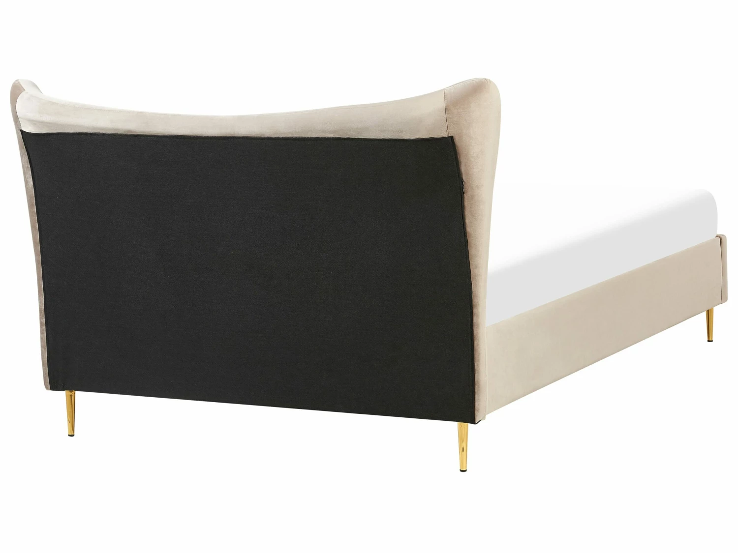 Polsterbett Samtstoff Taupe Verschiedene Größen CHALEIX – Bild 5