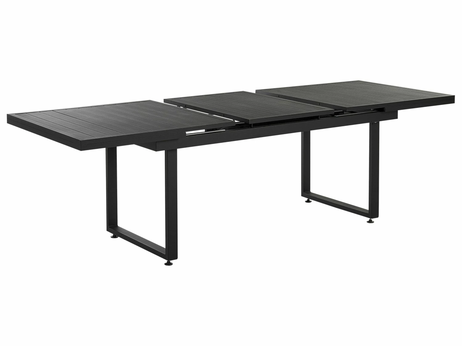 Gartenmöbel Set Aluminium Schwarz 6-Sitzer Auflagen Grau VALCANETTO/TAVIANO – Bild 8