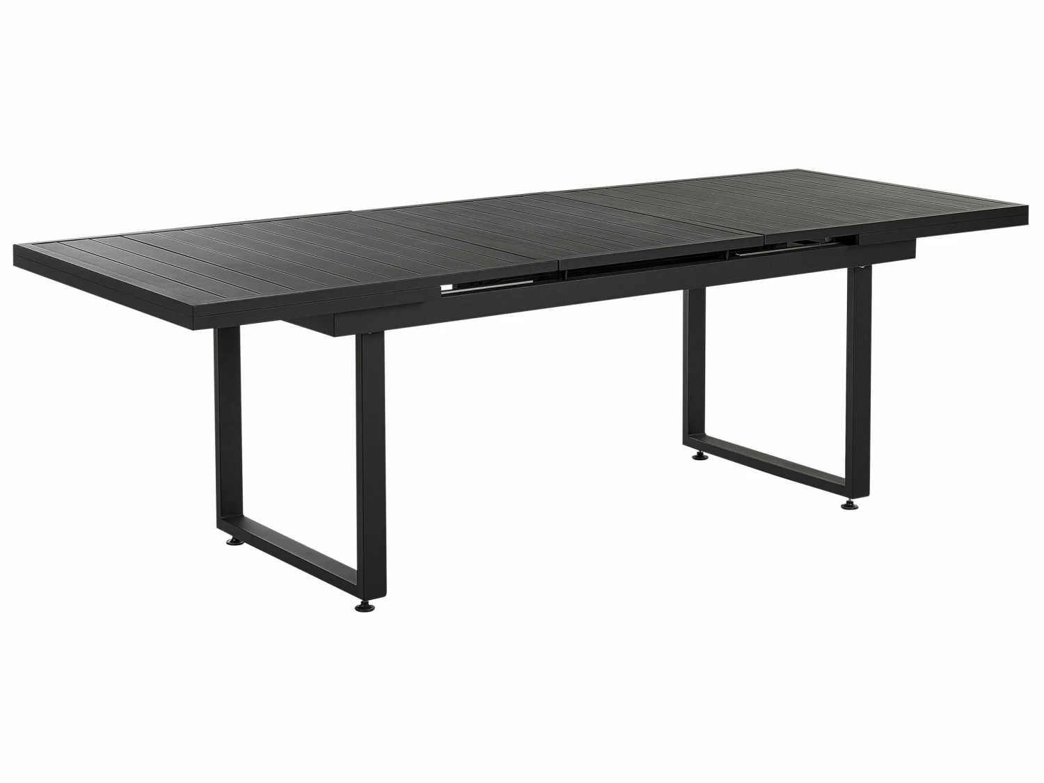 Gartenmöbel Set Aluminium Schwarz 8-Sitzer Auflagen Grau VALCANETTO/TAVIANO – Bild 7