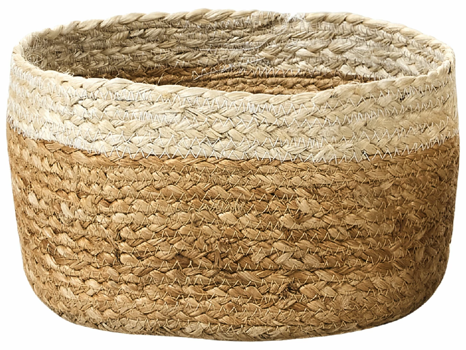 3er Set Körbe Aus Jute Natur Und Beige TAJORI – Bild 5