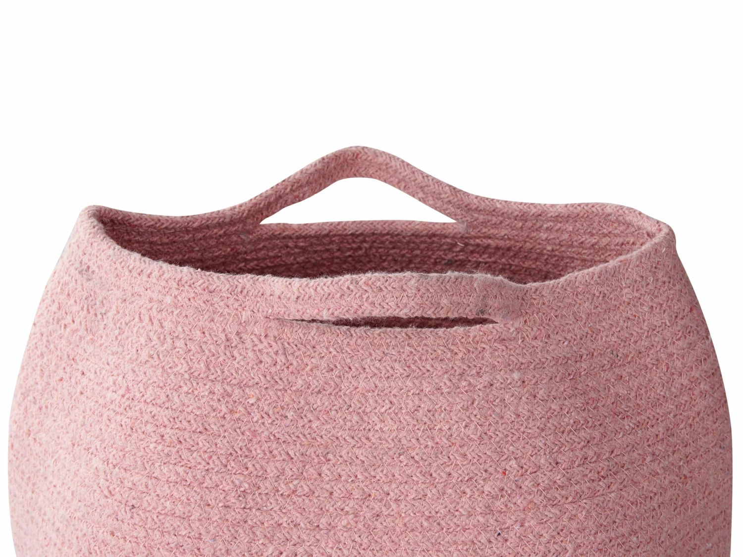 Textilkorb Baumwolle Rosa 2er Set PANJGUR – Bild 5