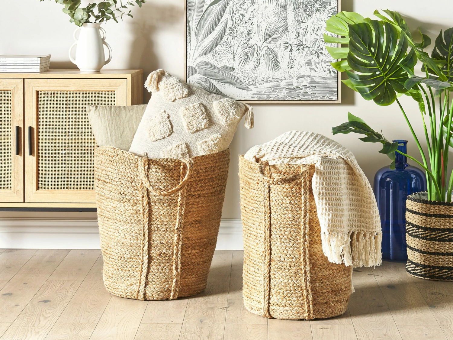 2er Set Jute Körbe Natur ORNACH – Bild 2