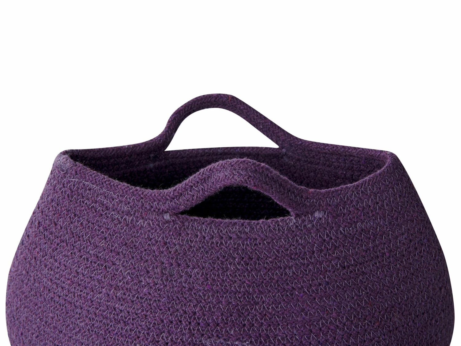 Textilkorb Baumwolle Violett 2er Set PANJGUR – Bild 5