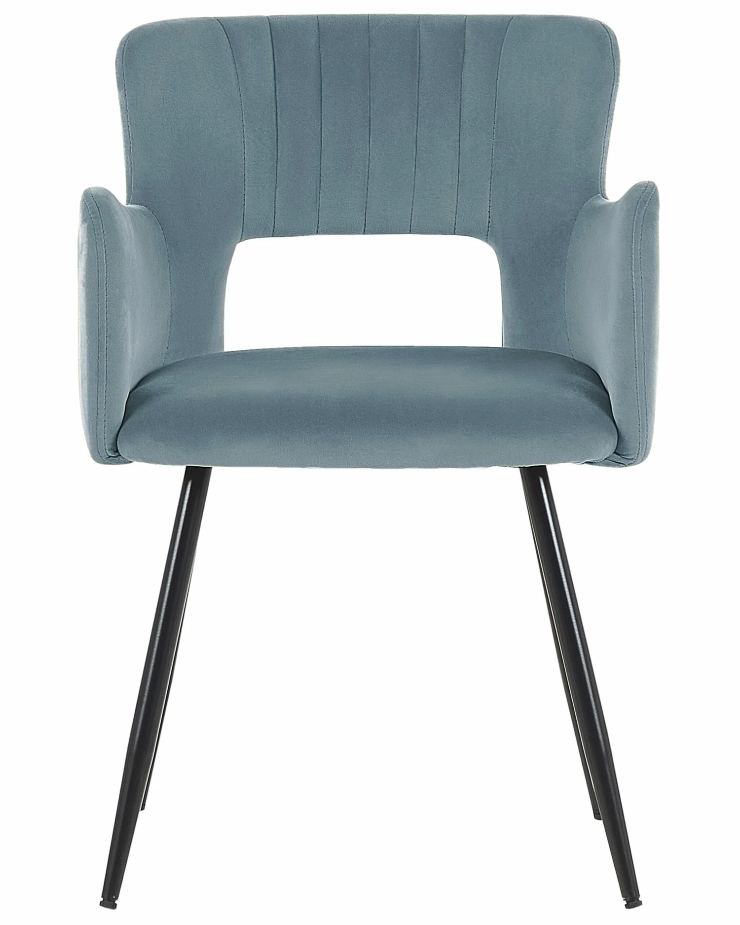 Esszimmerstuhl Samtstoff Hellblau 2er Set SANILAC – Bild 3