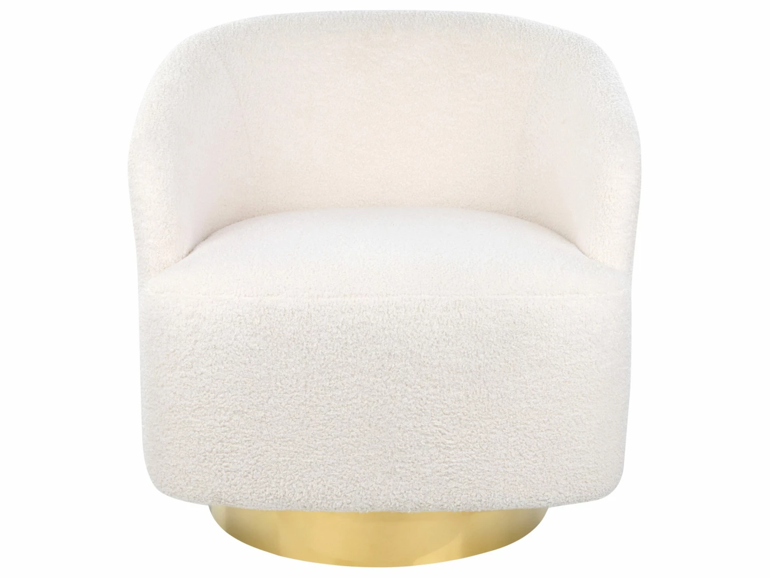 Sessel Bouclé Weiß LAVIK – Bild 3