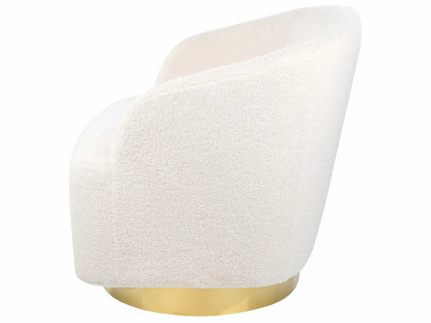 Sessel Bouclé Weiß LAVIK – Bild 5